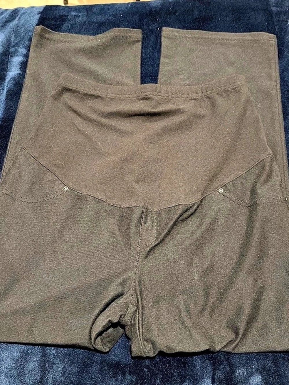 Time and Tru Black High Waist maternity pants